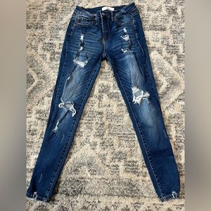 Women’s Distressed Kancan Denim Jeans